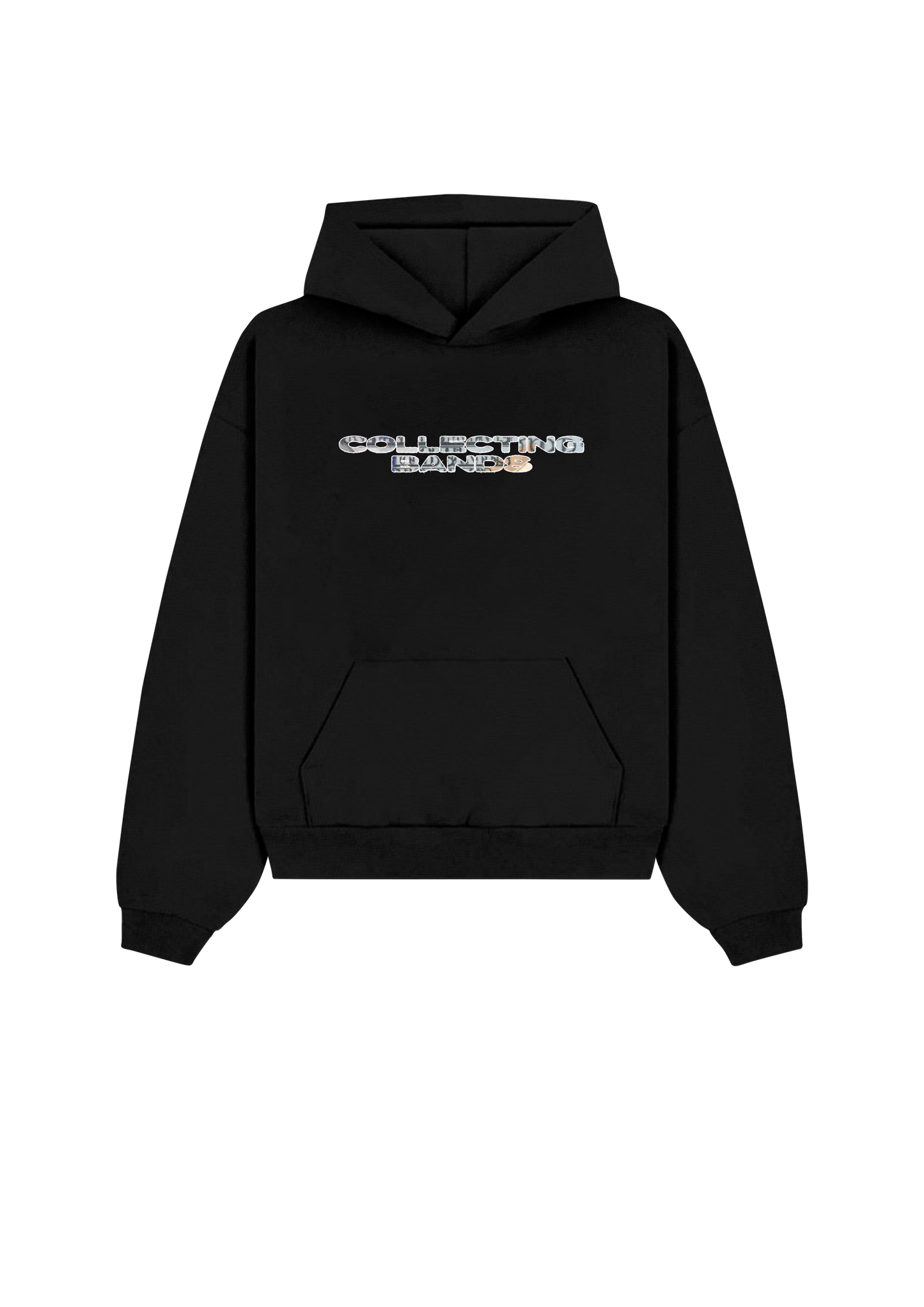 BROKE PPL TALK TOO MUCH HOODIE BLACK