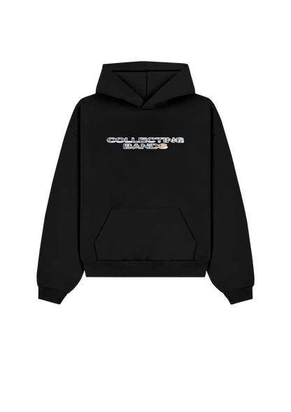 BROKE PPL TALK TOO MUCH HOODIE BLACK