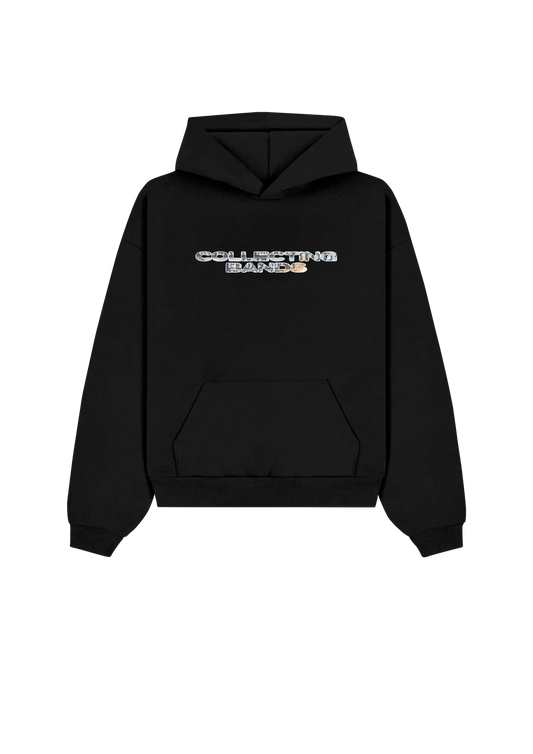 BROKE PPL TALK TOO MUCH HOODIE BLACK