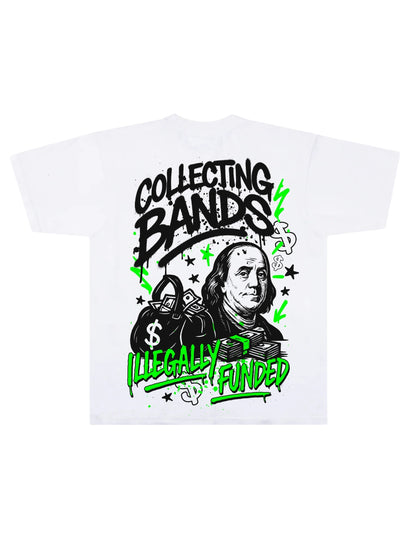 ILLEGALLY FUNDED TEE WHITE